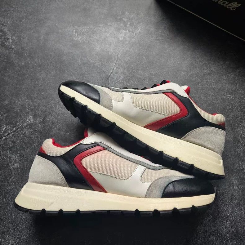 Prada Prada Black White Red Sneakers Size 8 Size US 8 / EU 41 - 2 Thumbnail