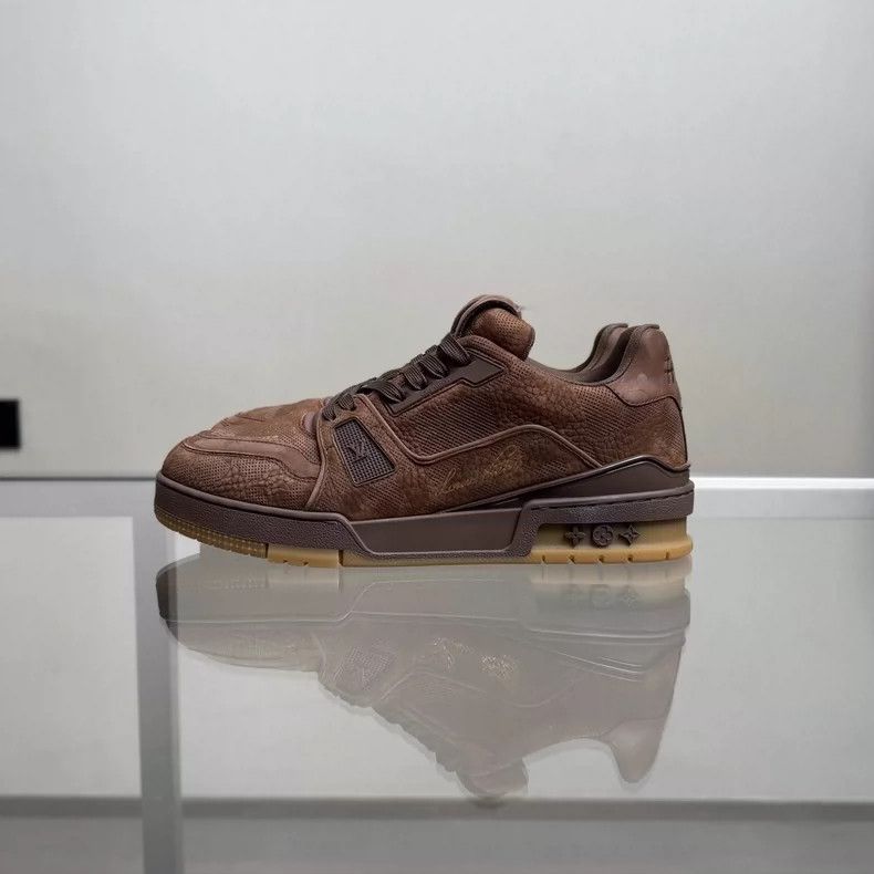Louis Vuitton LV Trainer 25 New Brown Checkerboard Sneakers Size US 7 / EU 40 - 3 Thumbnail