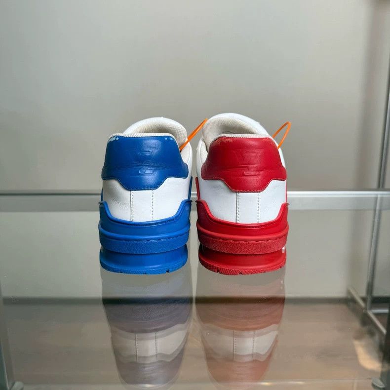Louis Vuitton LV Louis Vuitton Trainer Red and White Sneakers Size US 8.5 / EU 41-42 - 5 Thumbnail