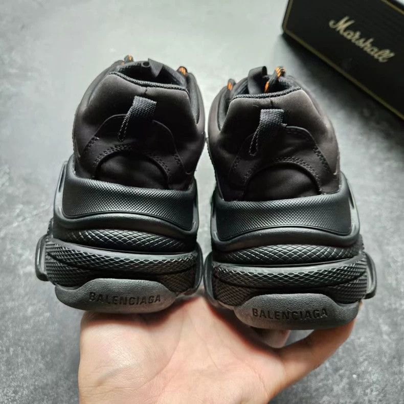 Balenciaga Balenciaga Triple S Nylon Black Orange Sneakers Size US 9 / EU 42 - 6 Thumbnail