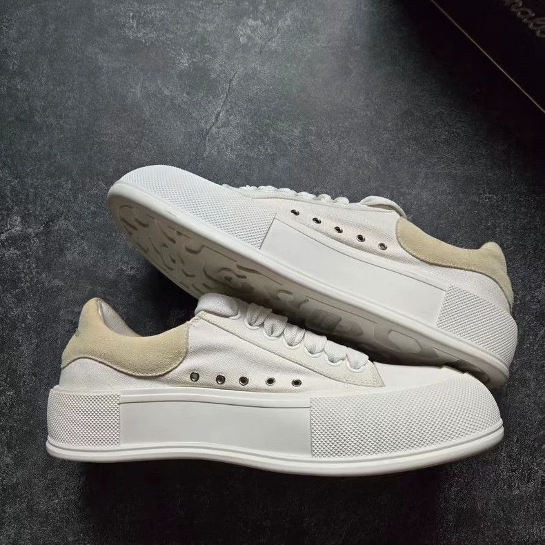 Alexander McQueen Alexander McQueen Deck Sneakers in White Brown Size US 10 / EU 43 - 5 Thumbnail