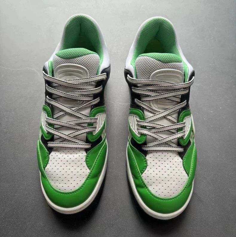 Gucci Gucci Basket Low Sneakers Black White Green Size US 9.5 / EU 42-43 - 2 Thumbnail