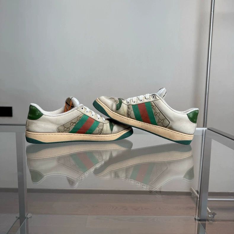 Gucci Gucci White Green Sneakers Size UK8 Size US 9 / EU 42 - 6 Thumbnail