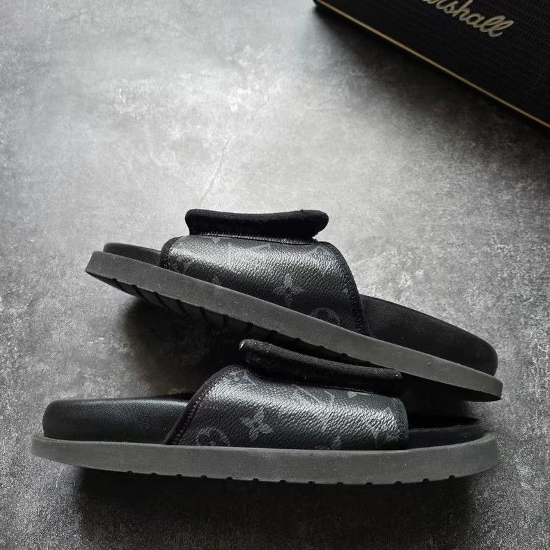 Louis Vuitton Louis Vuitton Miami Black Slide Sandals Size 41 Size US 8.5 / EU 41-42 - 2 Thumbnail