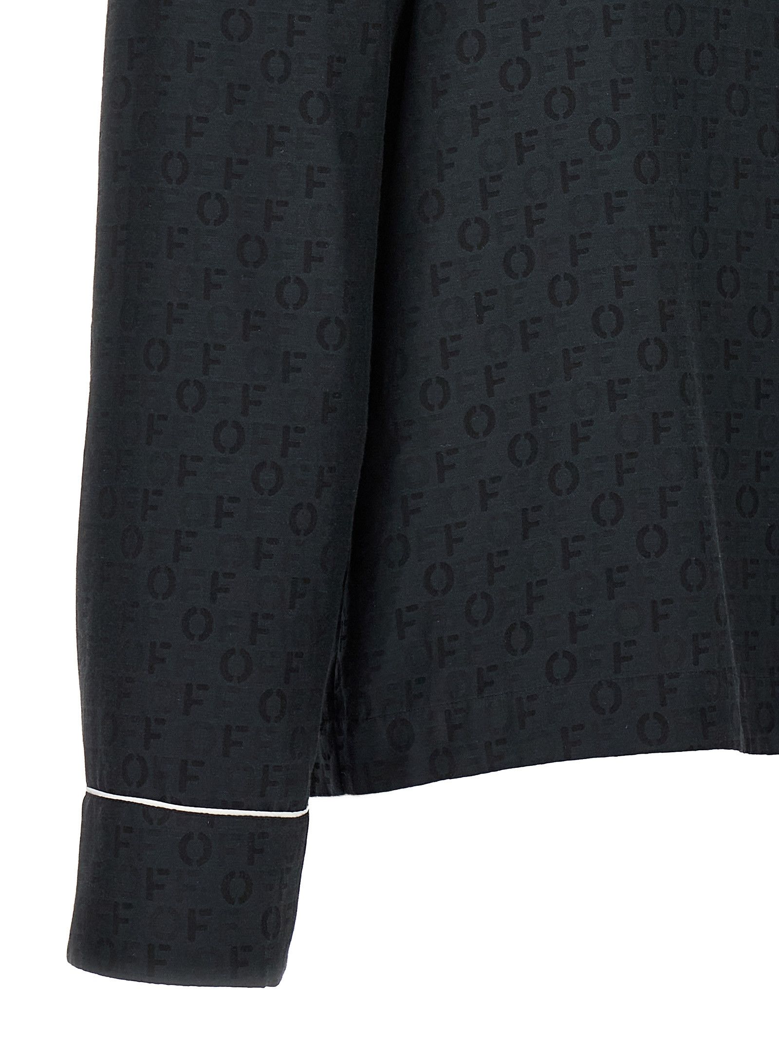 Off-White 'Off Jaquard Pajama' Shirt Size XS / US 0-2 / IT 36-38 - 4 Thumbnail