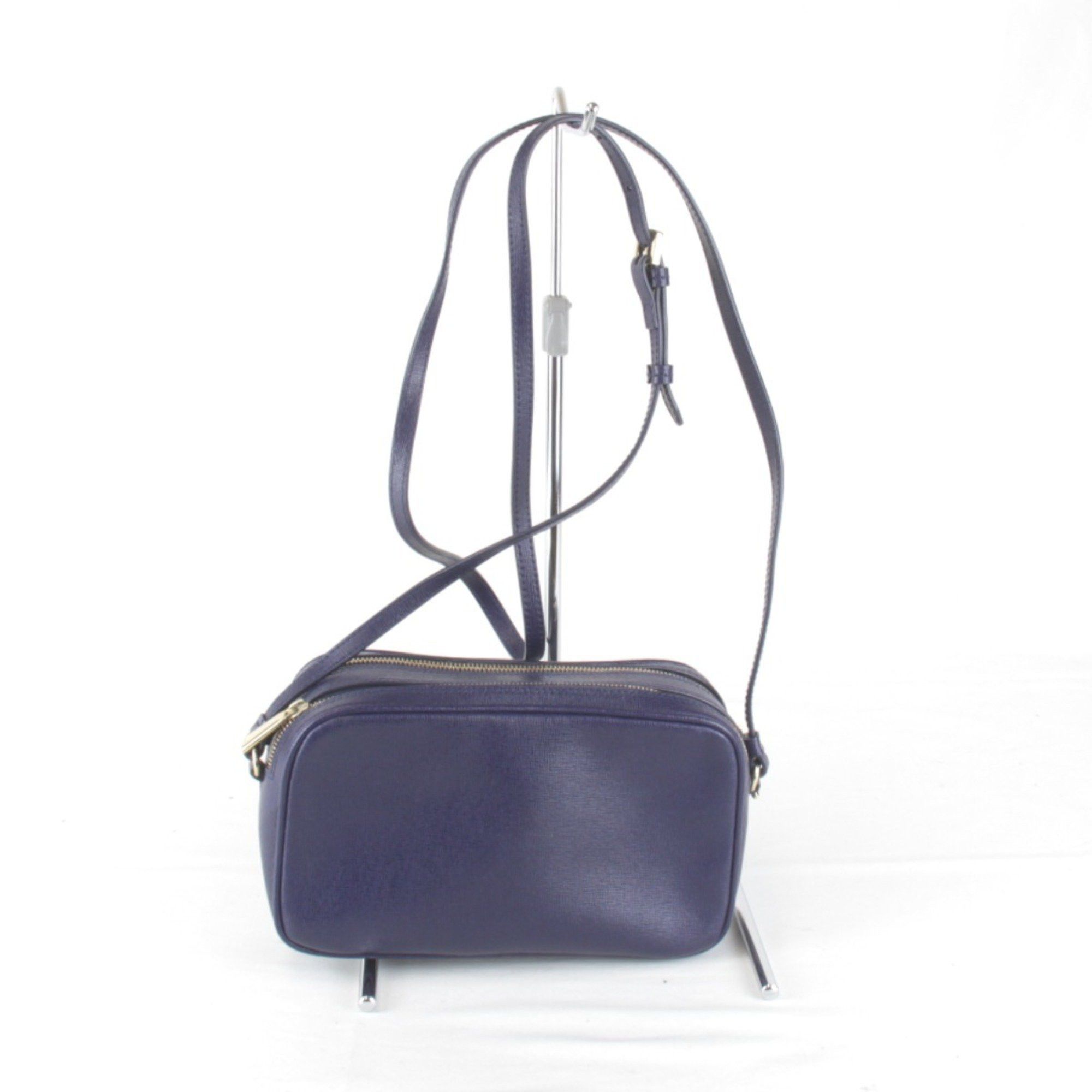 Furla Furla Shoulder Bag Double Zip Blue Leather Women's Size ONE SIZE - 3 Thumbnail