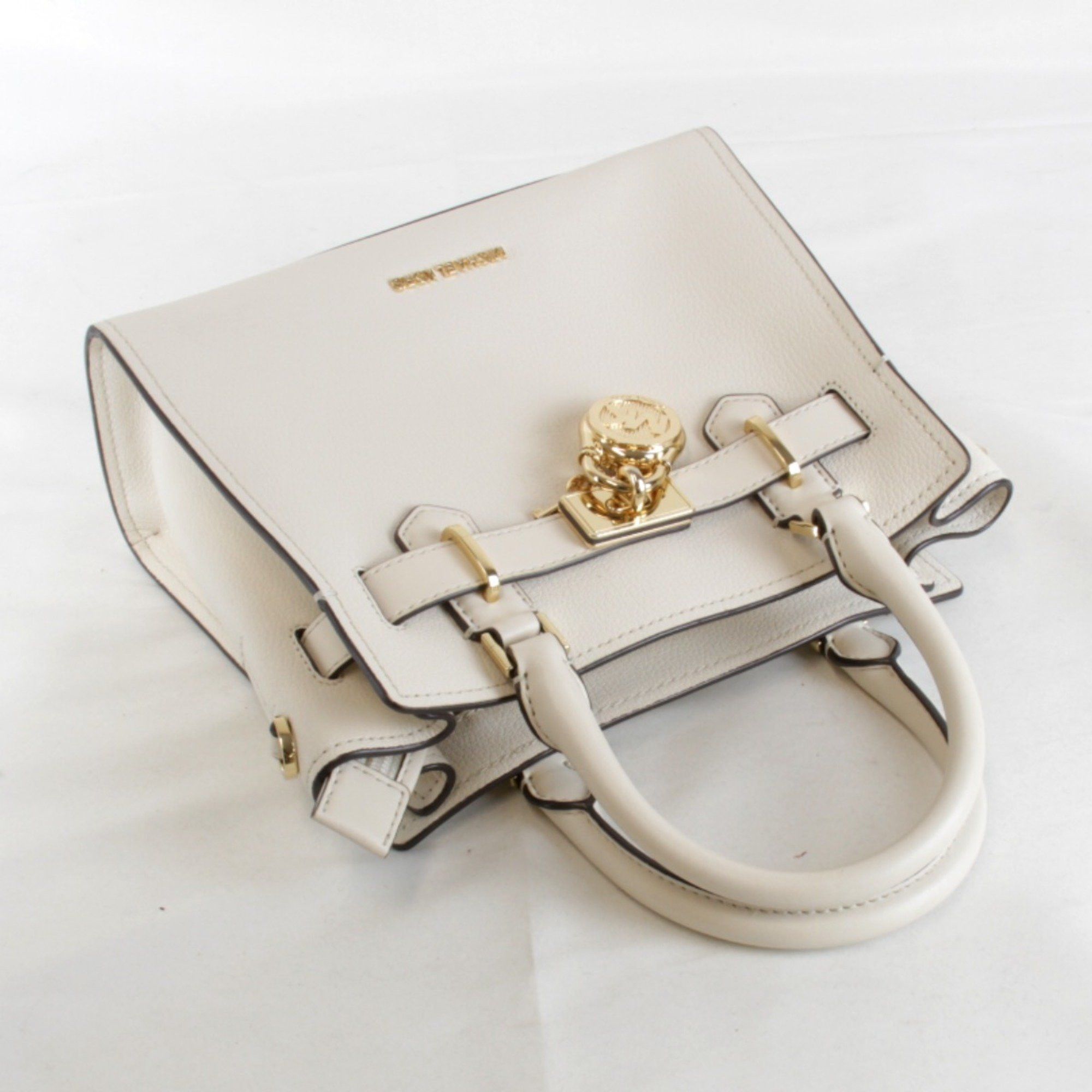 Michael Kors Michael Kors Satchel Medium 2way Shoulder Bag Handbag Leather Beige Women's Size ONE SIZE - 6 Thumbnail