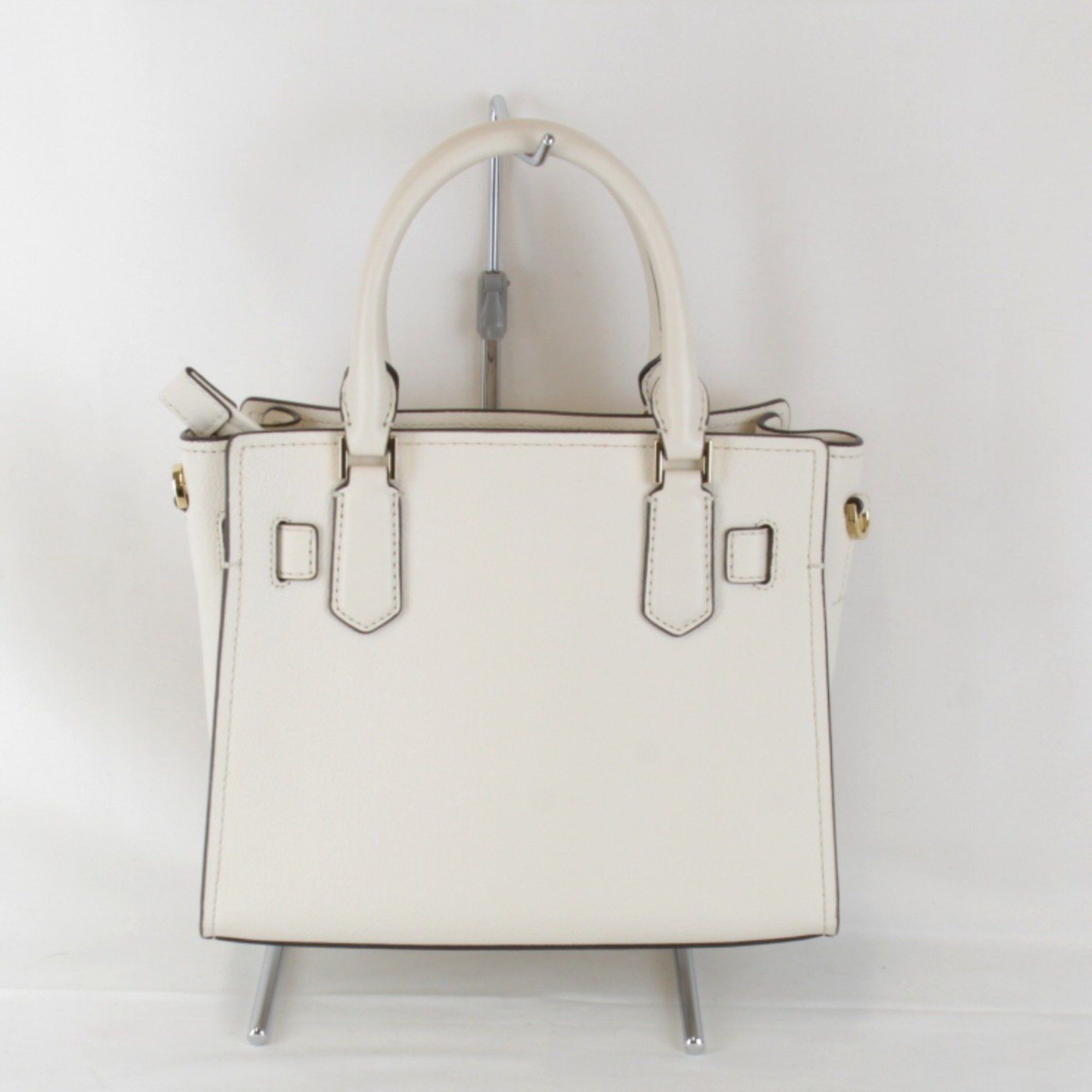 Michael Kors Michael Kors Satchel Medium 2way Shoulder Bag Handbag Leather Beige Women's Size ONE SIZE - 2 Thumbnail