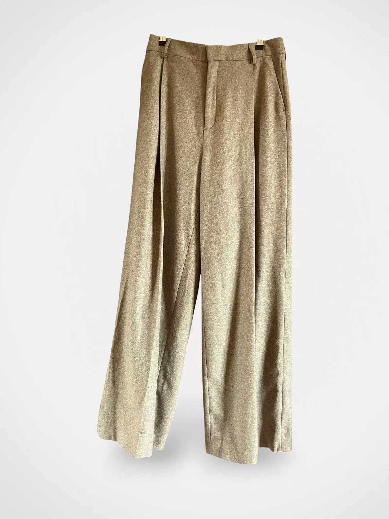 Filippa K Filippa K Wide Pleated Flannel Trousers Pants Size 26" / US 2 / IT 38 - 2 Thumbnail