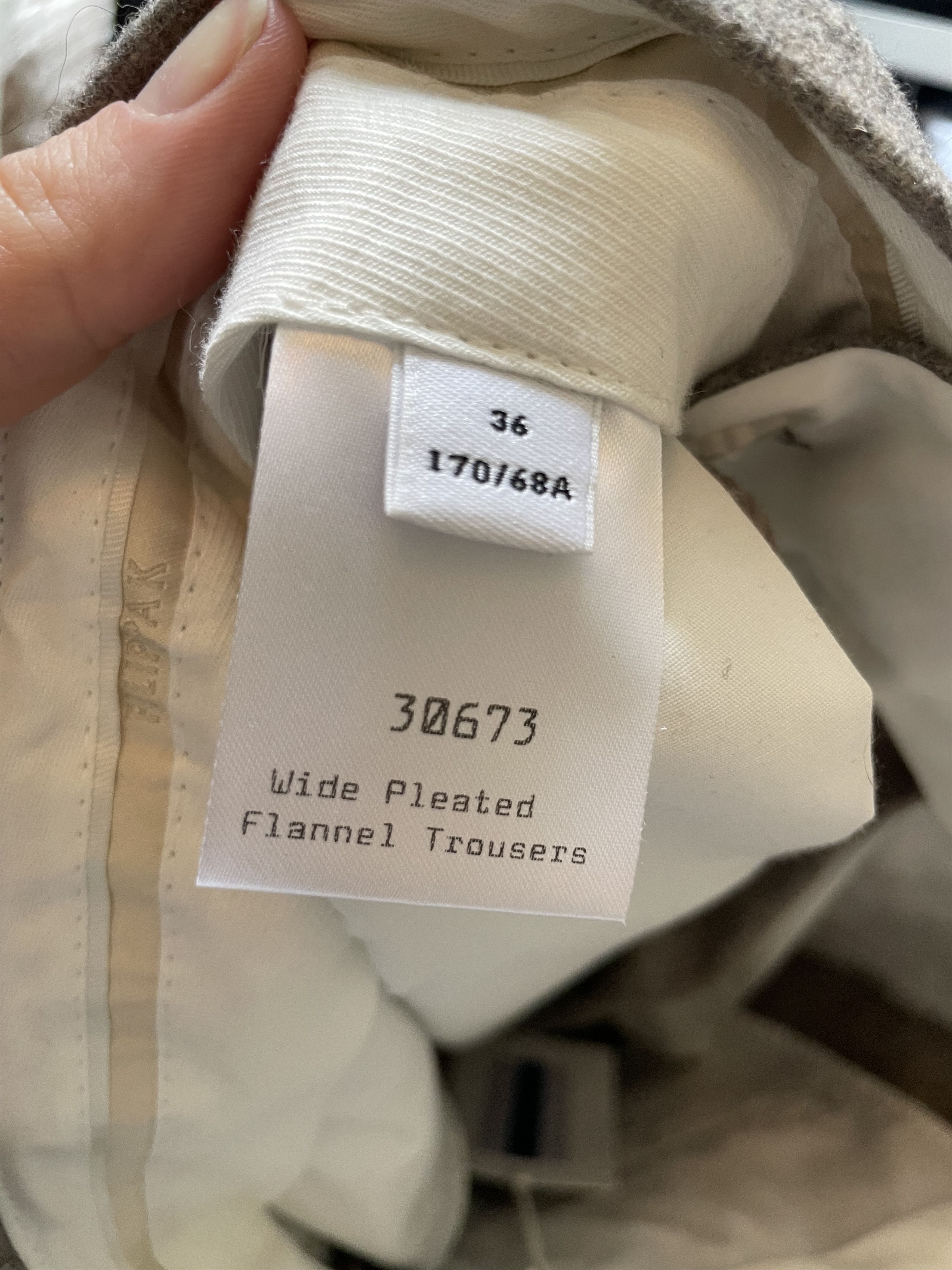 Filippa K Filippa K Wide Pleated Flannel Trousers Pants Size 26" / US 2 / IT 38 - 3 Thumbnail