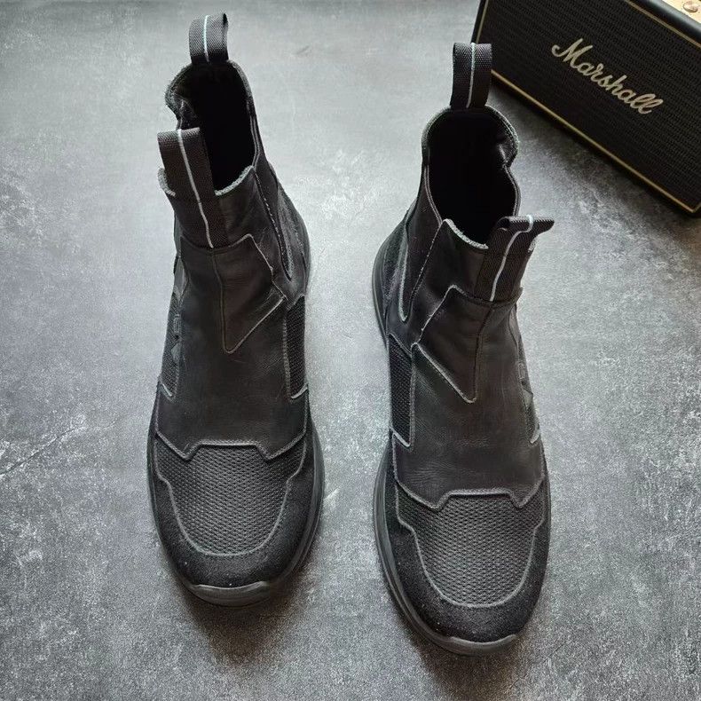 Prada PRADA Black and Blue Martin Boots Size 8.5 Size US 8.5 / EU 41-42 - 3 Thumbnail