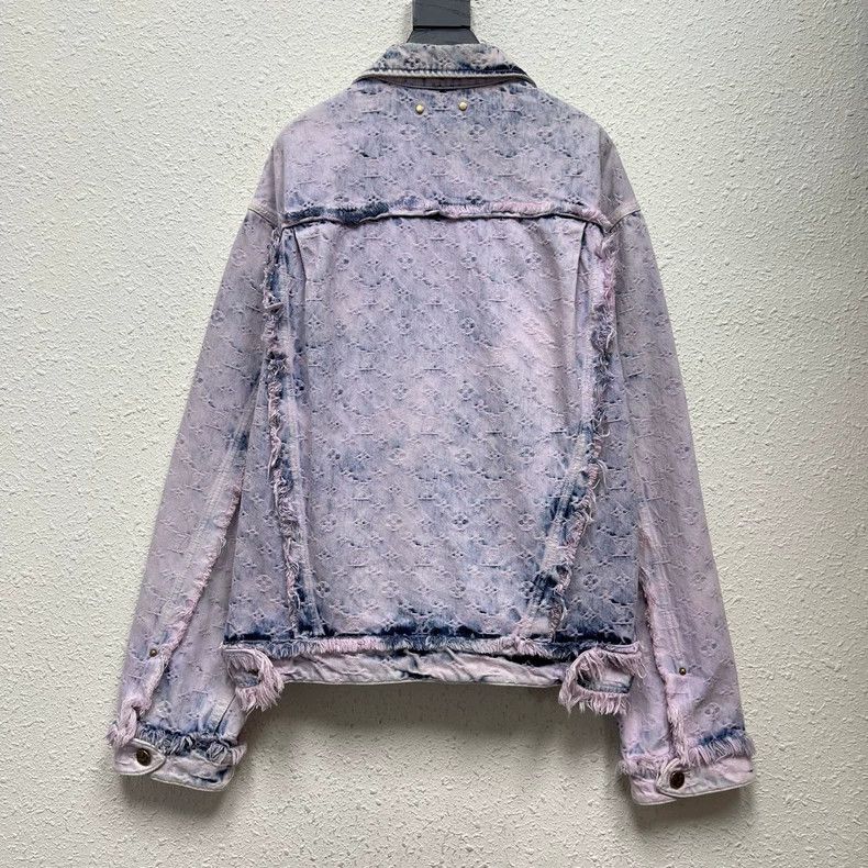 Louis Vuitton LOUIS VUITTON Distressed Denim Jacket Size 52 Size US XL / EU 56 / 4 - 2 Thumbnail