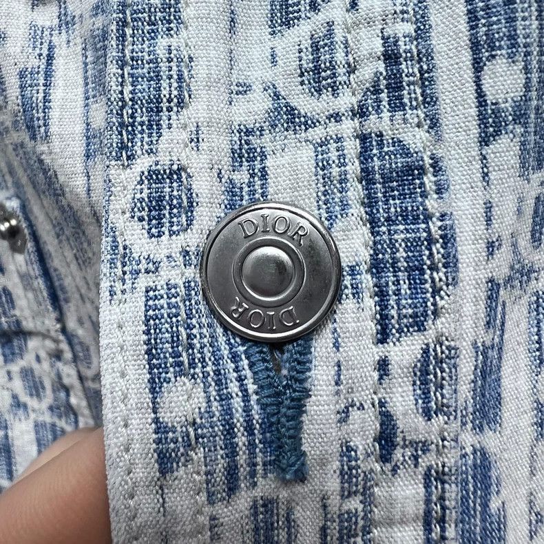 Dior Oblique Print Long Sleeve Shirt