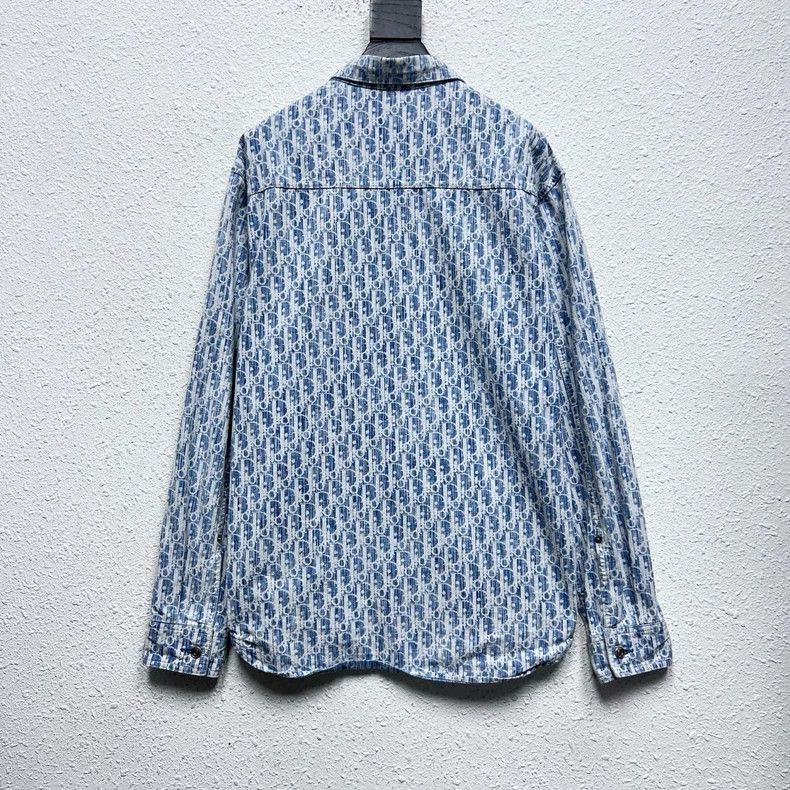 Dior Oblique Print Long Sleeve Shirt