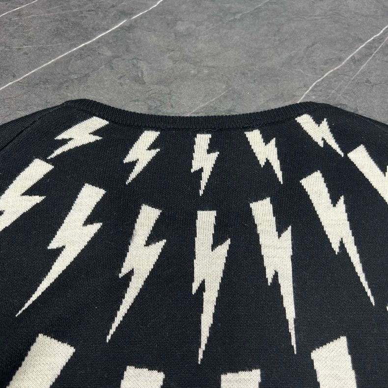 Balenciaga NELL BARRETT Lightning Knitted Sweater XL Size US XL / EU 56 / 4 - 5 Thumbnail
