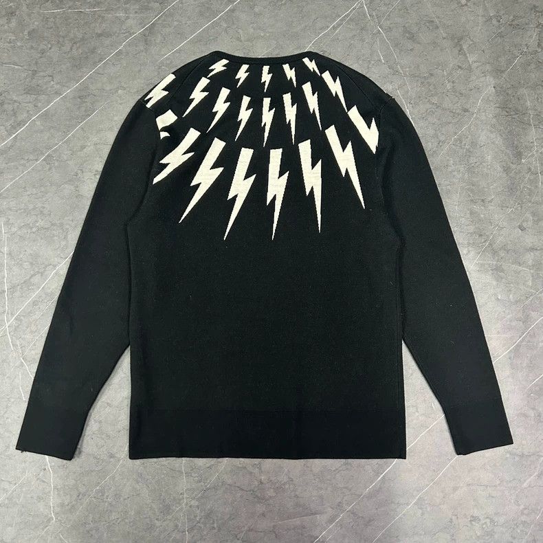 Balenciaga NELL BARRETT Lightning Knitted Sweater XL Size US XL / EU 56 / 4 - 4 Thumbnail