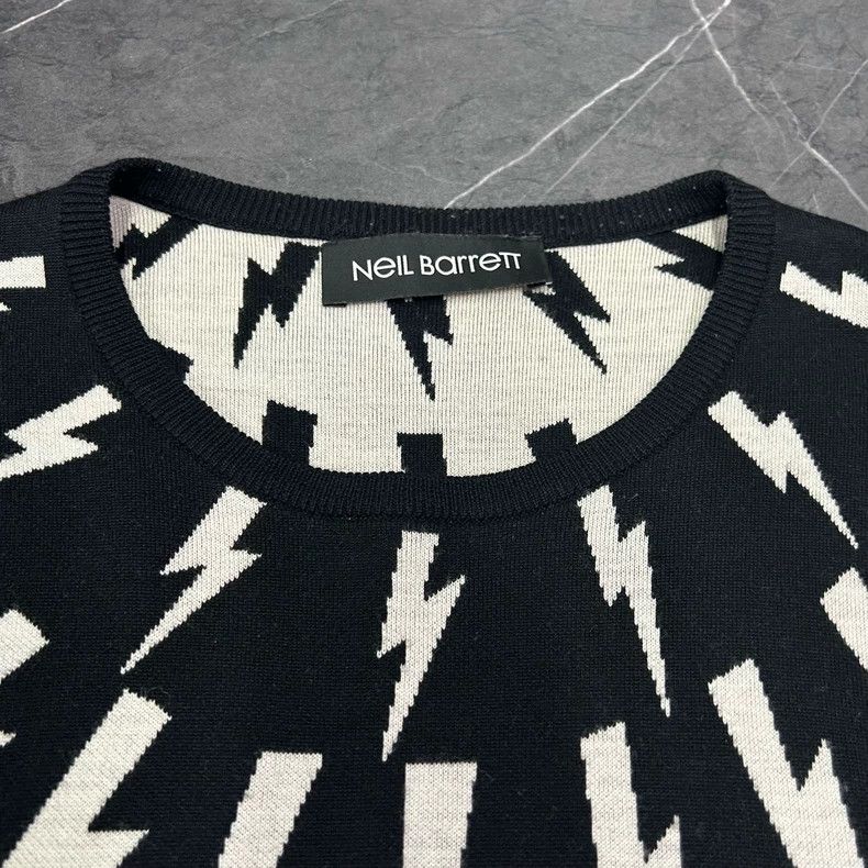 Balenciaga NELL BARRETT Lightning Knitted Sweater XL Size US XL / EU 56 / 4 - 3 Thumbnail