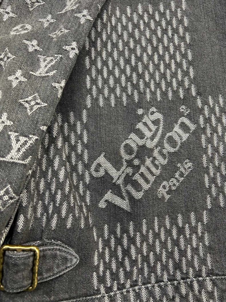 Louis Vuitton Louis Vuitton Denim Jacket Black NIGO Design Size US L / EU 52-54 / 3 - 3 Thumbnail