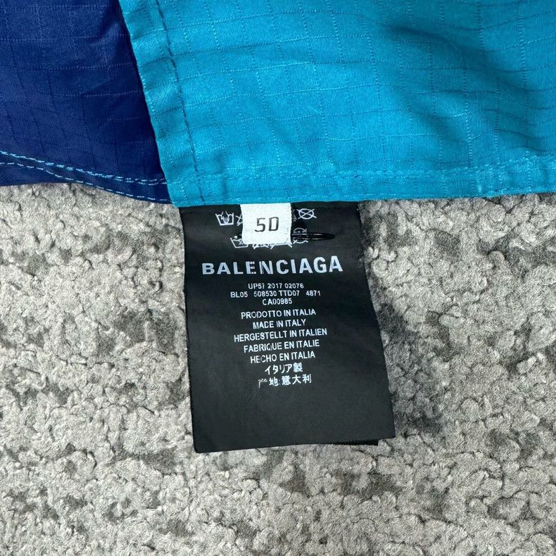 Balenciaga Balenciaga Logo Color Block Windbreaker Jacket Size US L / EU 52-54 / 3 - 4 Thumbnail