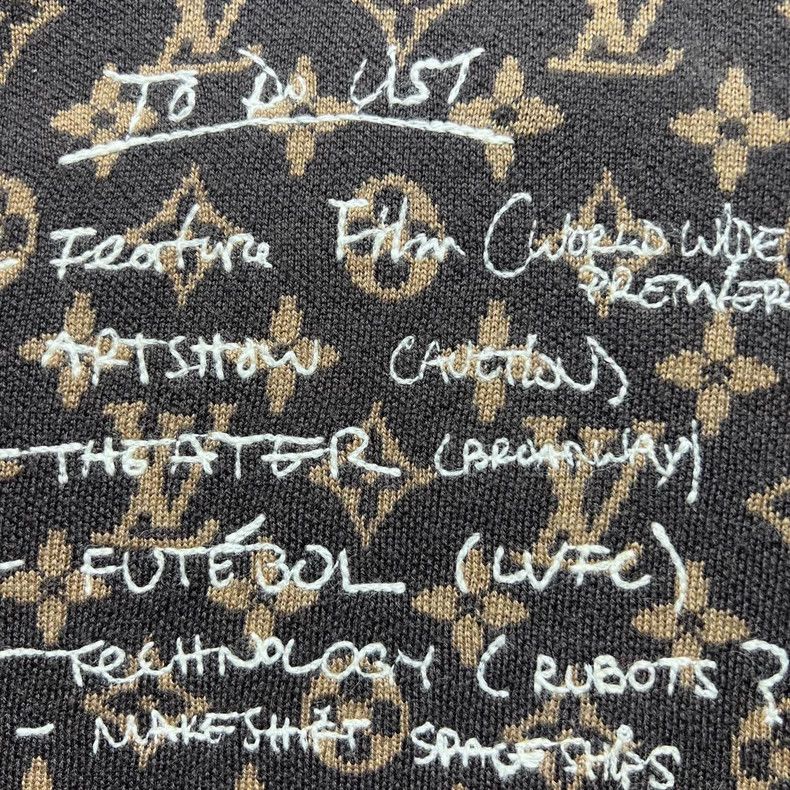 Louis Vuitton Louis Vuitton Monogram Embroidered Wool Sweater Size US XL / EU 56 / 4 - 5 Thumbnail