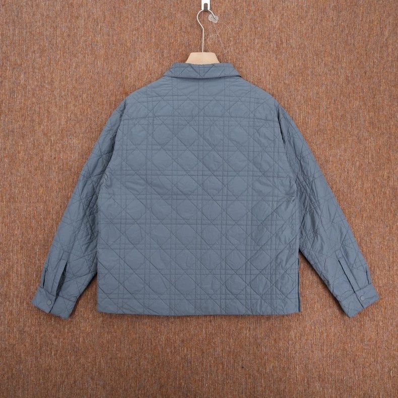 Dior Dior Gray Quilted Logo Jacket Size 50 Size US L / EU 52-54 / 3 - 2 Thumbnail