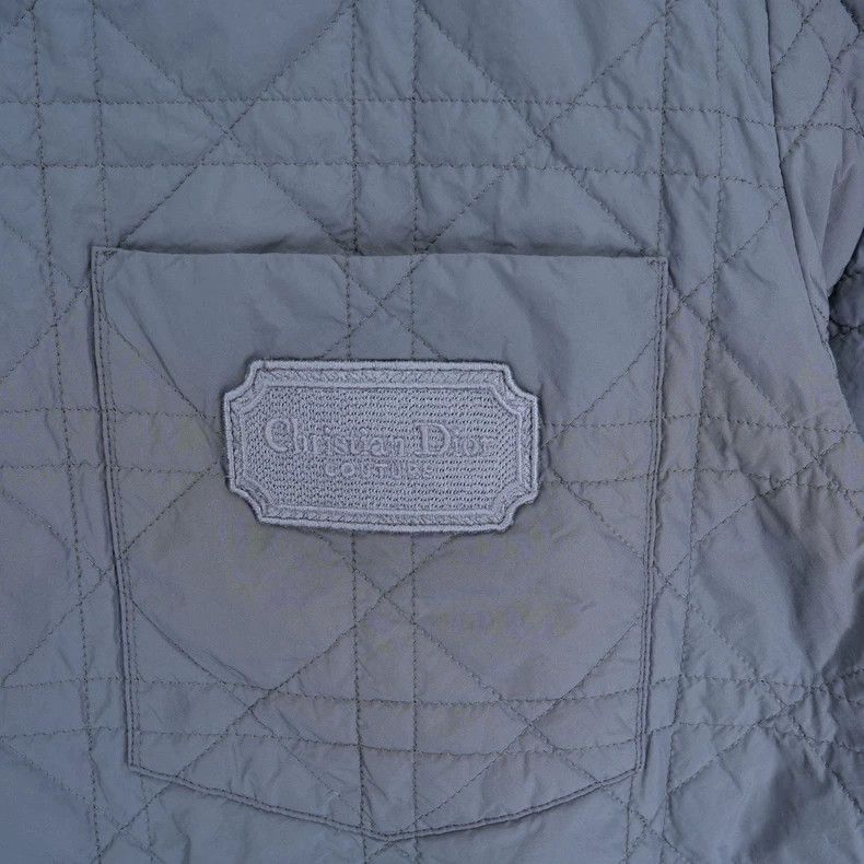Dior Dior Gray Quilted Logo Jacket Size 50 Size US L / EU 52-54 / 3 - 4 Thumbnail