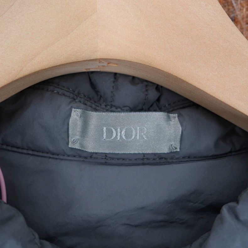 Dior Dior Gray Quilted Logo Jacket Size 50 Size US L / EU 52-54 / 3 - 3 Thumbnail