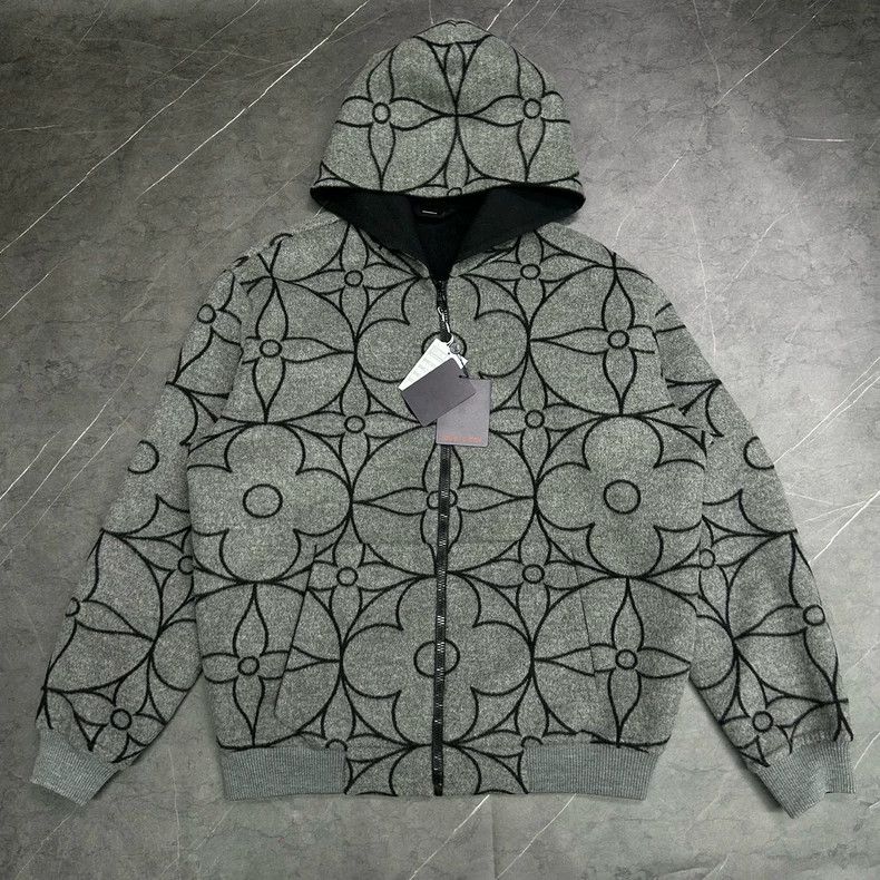 Louis Vuitton Louis Vuitton Black Zipper Hoodie Jacket Size US XXL / EU 58 / 5 - 5 Thumbnail