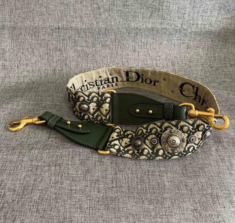 Dior Dior Green Heavy Embroidery Shoulder Strap-yf Size ONE SIZE - 2 Thumbnail