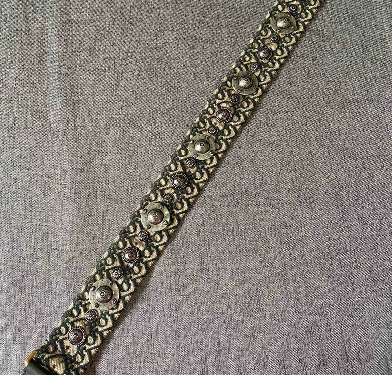 Dior Dior Green Heavy Embroidery Shoulder Strap-yf Size ONE SIZE - 3 Thumbnail