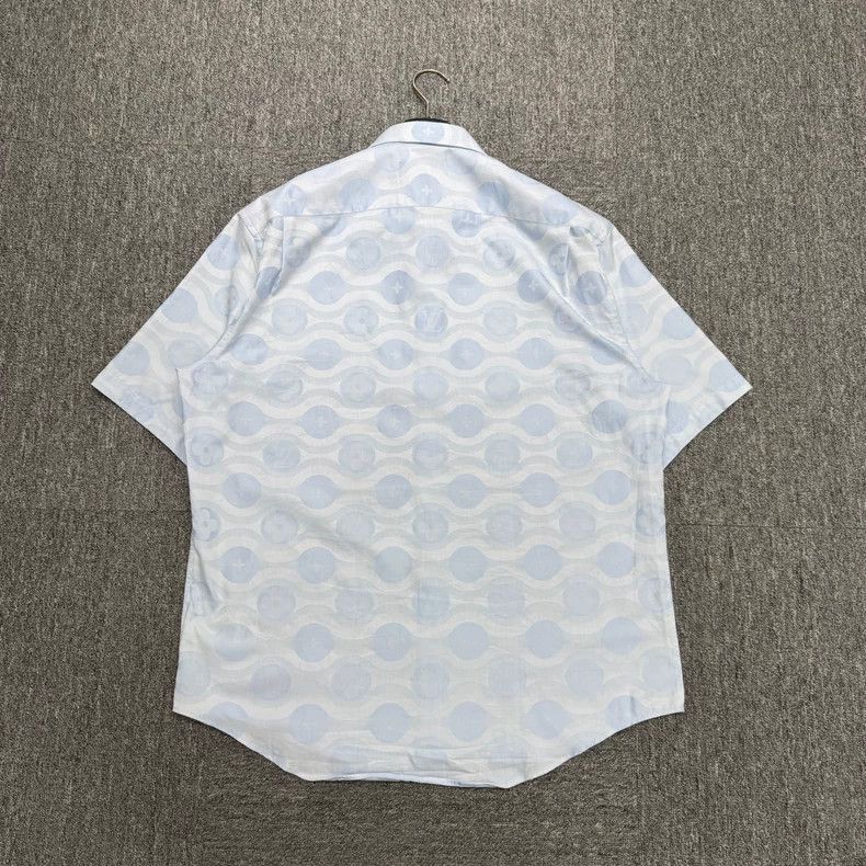 Louis Vuitton Louis Vuitton Short Sleeve Patterned Shirt-yf Size US L / EU 52-54 / 3 - 2 Thumbnail