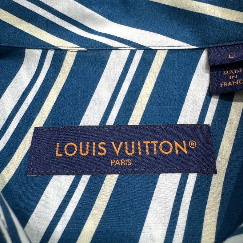 Louis Vuitton Louis Vuitton Short Sleeve Patterned Shirt-yf Size US L / EU 52-54 / 3 - 3 Thumbnail