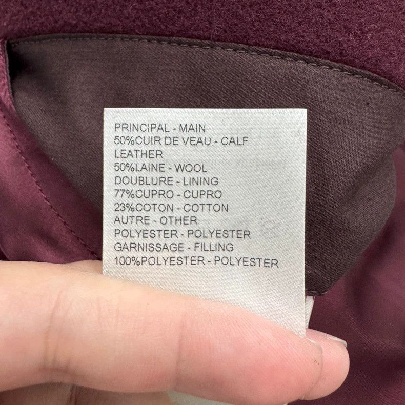 Louis Vuitton Louis Vuitton Burgundy Embroidered Baseball Jacket-yf Size US L / EU 52-54 / 3 - 5 Thumbnail