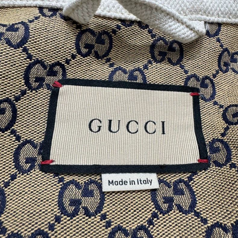 Gucci Gucci Logo Denim Jacket Size 48-yf Size US L / EU 52-54 / 3 - 3 Thumbnail