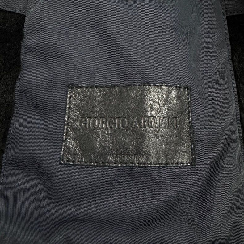 Emporio Armani GIORGIO ARMANI Fur Collar Outer Coat-yf Size US L / EU 52-54 / 3 - 3 Thumbnail