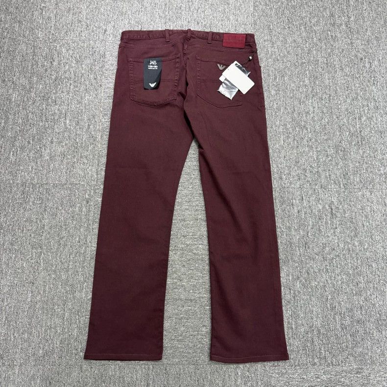 Emporio Armani EMPORIO ARMANI Red Denim Pants Size 36-yf Size US 36 / EU 52 - 2 Thumbnail