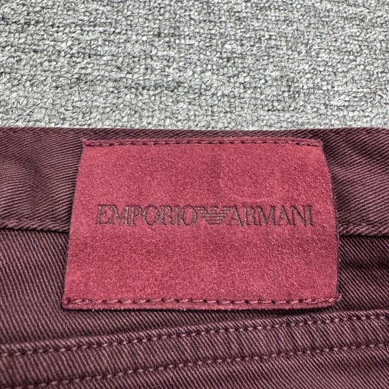 Emporio Armani EMPORIO ARMANI Red Denim Pants Size 36-yf Size US 36 / EU 52 - 6 Thumbnail