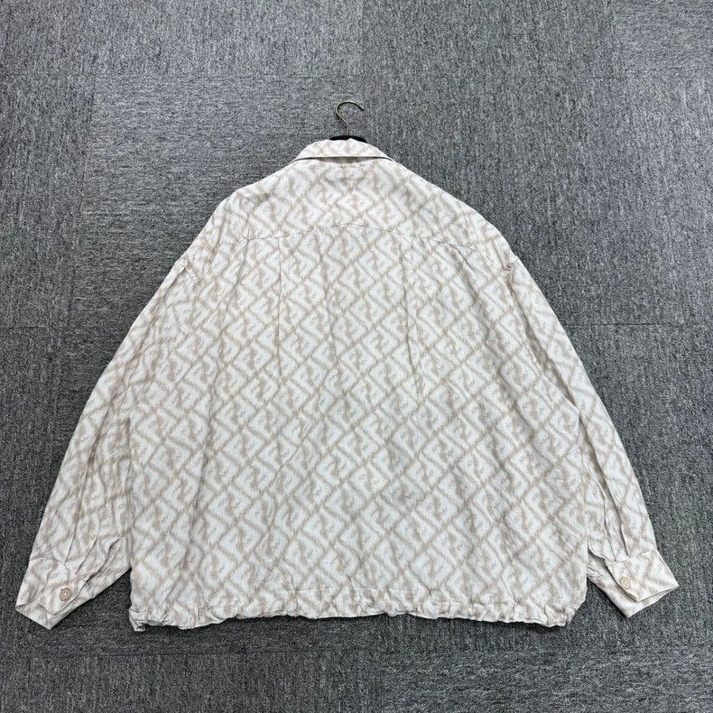 Fendi Fendi Double F Print Linen Shirt-yf Size US L / EU 52-54 / 3 - 2 Thumbnail
