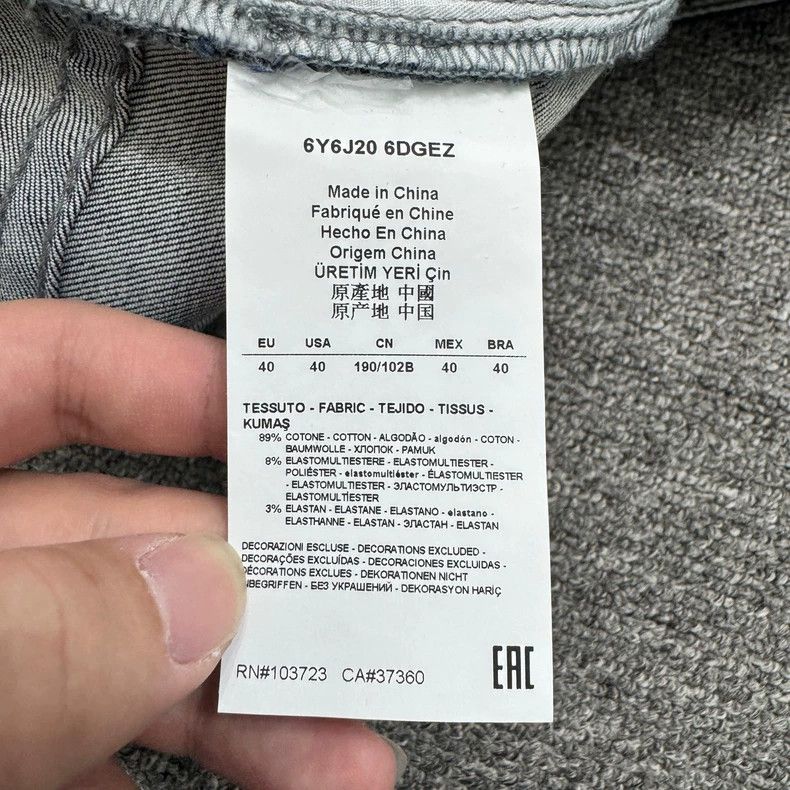 Emporio Armani Armani Patch Denim Pants-yf Size US 40 / EU 56 - 4 Thumbnail