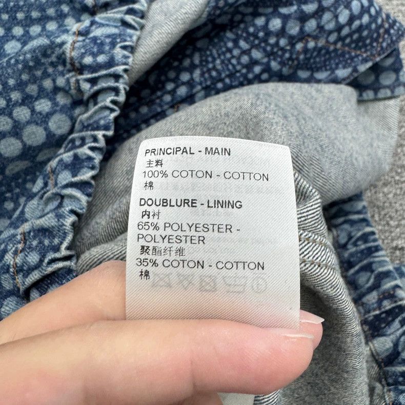 Louis Vuitton Louis Vuitton Denim Jacket with Dots Pattern-yf Size US XXL / EU 58 / 5 - 5 Thumbnail