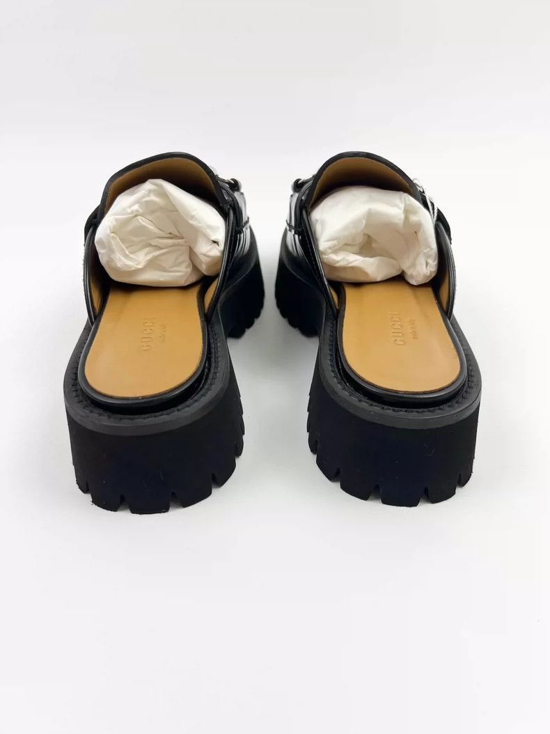 Gucci Gucci Leather Slip-On Loafers with Horsebit-yf Size US 5 / EU 37 - 4 Thumbnail