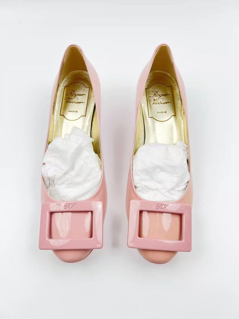 Roger Vivier Roger Vivier Pink Flat Shoes Size 35.5-yf Size US 5.5 / EU 38 - 3 Thumbnail