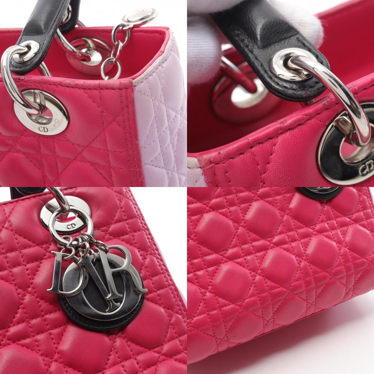 Dior Dior Dior LADY DIOR Leather Handbag Leather Handbag Size ONE SIZE - 10 Thumbnail