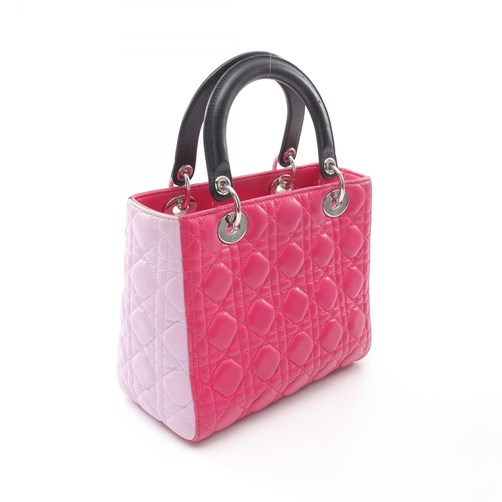 Dior Dior Dior LADY DIOR Leather Handbag Leather Handbag Size ONE SIZE - 2 Thumbnail