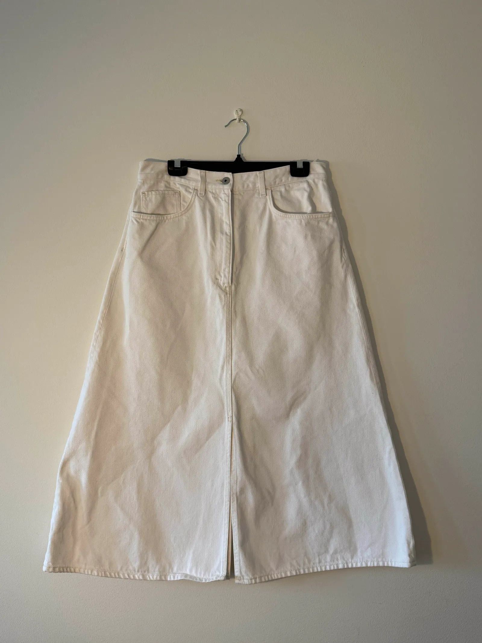 Cos Cos A-Line Denim Skirt Skirt Size 32" / US 10 / IT 46 - 4 Thumbnail