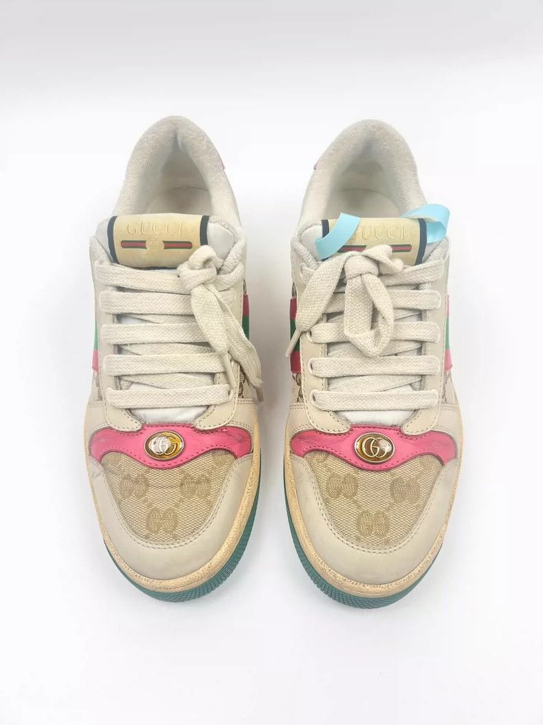 Gucci Gucci Classic Pink Dirty Sneakers Size 37-yf Size US 5.5 / EU 38 - 3 Thumbnail