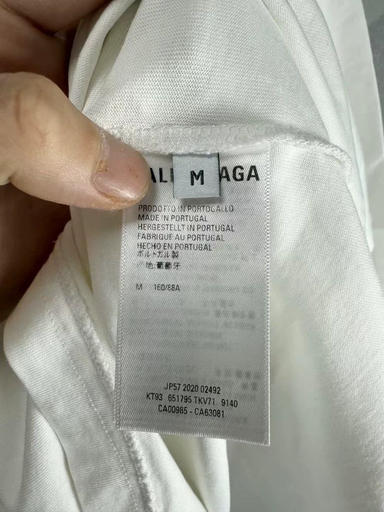 Balenciaga Balenciaga White Glow Double B Short Sleeve Tee-yf Size US M / EU 48-50 / 2 - 4 Thumbnail