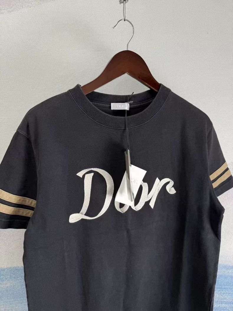 Dior Dior Black Short Sleeve Shirt with Embroidery-yf Size US S / EU 44-46 / 1 - 2 Thumbnail