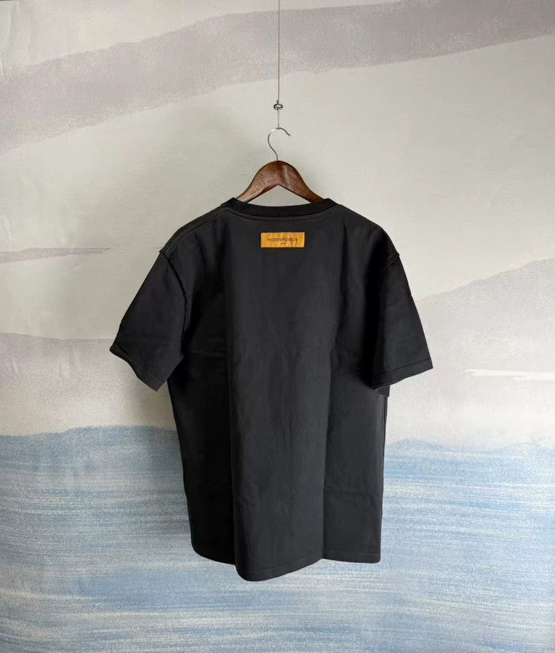 Louis Vuitton Louis Vuitton Black Embroidered Short Sleeve Shirt-yf Size US XXL / EU 58 / 5 - 3 Thumbnail