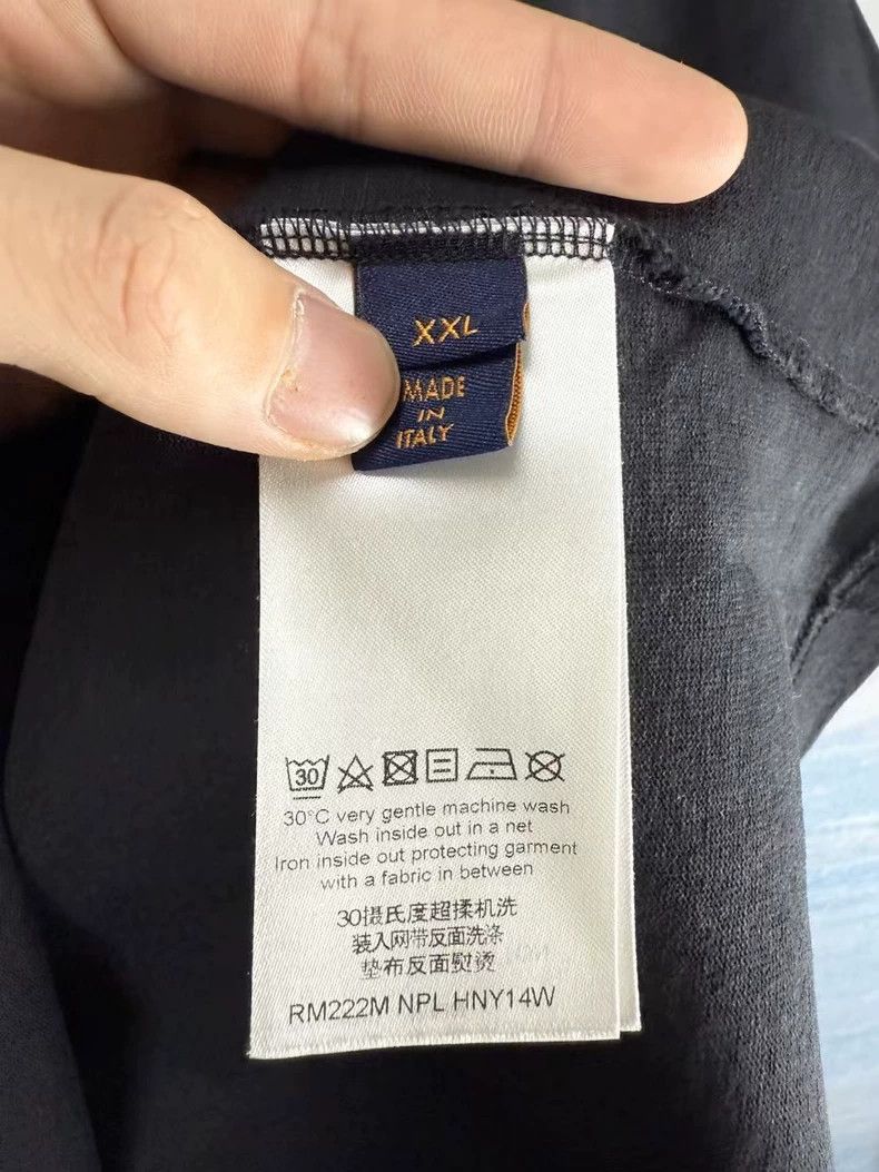 Louis Vuitton Louis Vuitton Black Embroidered Short Sleeve Shirt-yf Size US XXL / EU 58 / 5 - 4 Thumbnail